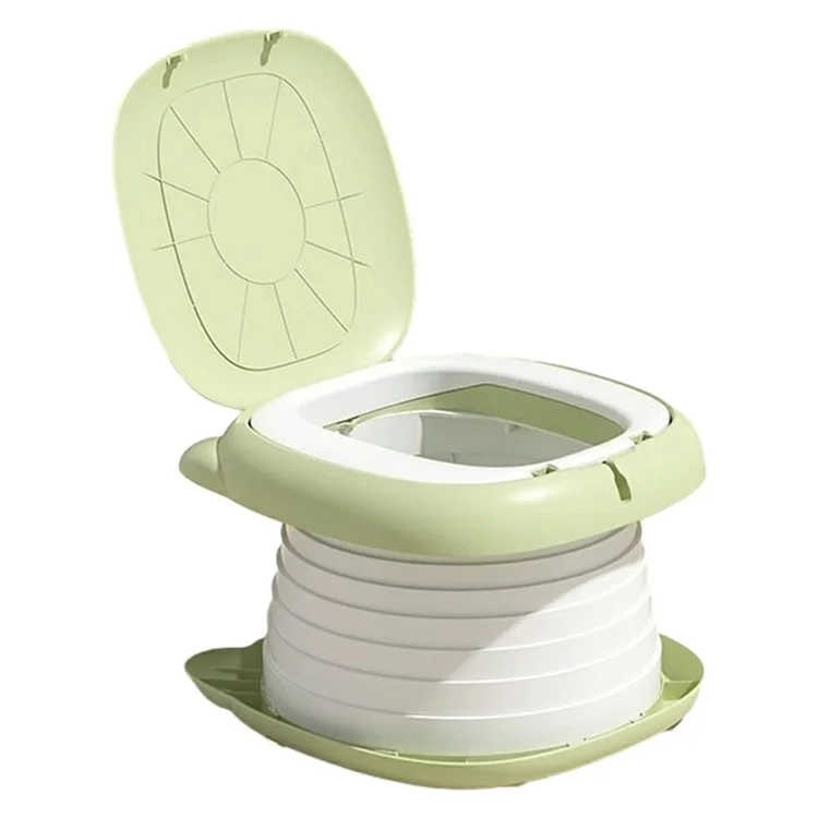 RJ101 Siège de toilette bébé pliable en ABS+PP pour voyage extérieur camping - Vert