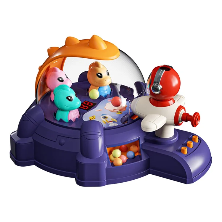 YY1906 Flipper Gioco Elettrico Dinosauro Flipper Giocattolo Prescolare per Bambini Piccoli - Viola