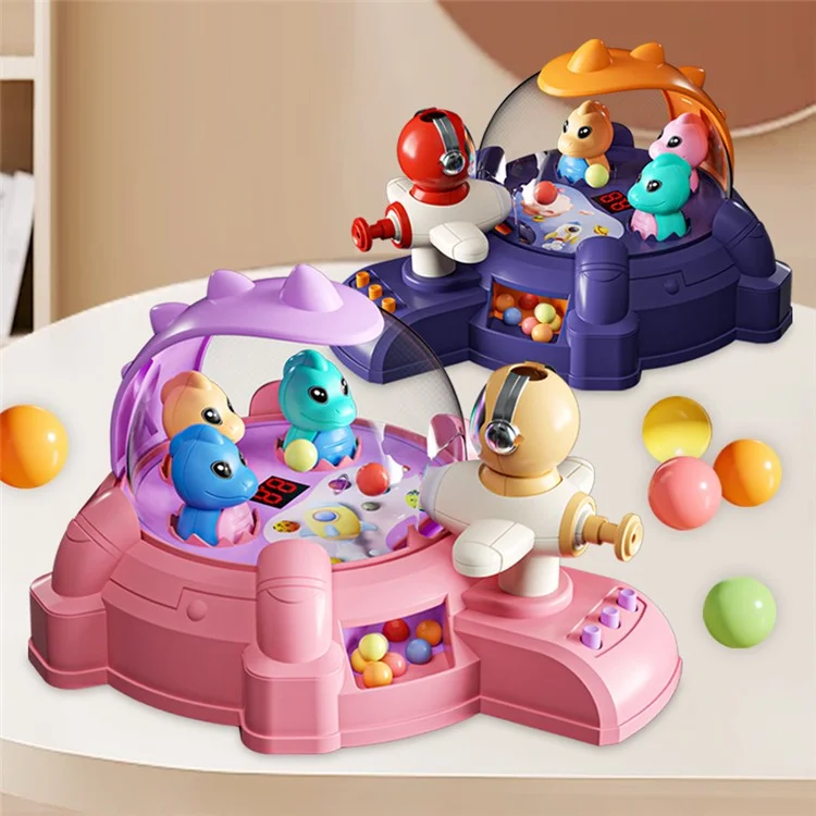 YY1906 Flipper Gioco Elettrico Dinosauro Flipper Giocattolo Prescolare per Bambini Piccoli - Viola