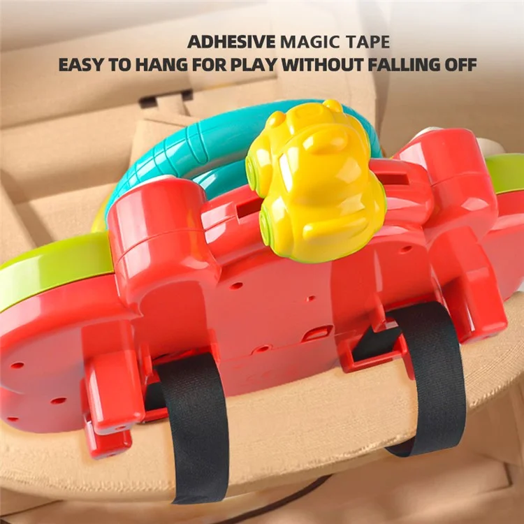 899-180 Simulação de Direção de Carro Volante de Brinquedo com Música e Luz Brinquedo Educativo Inicial para Crianças - Coelho