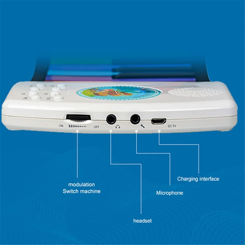 49 Keys Piano Keyboard Rechargeable Roll Up Silicone Electronic Organ Built-in Speaker for Children Beginner - Black  /  White