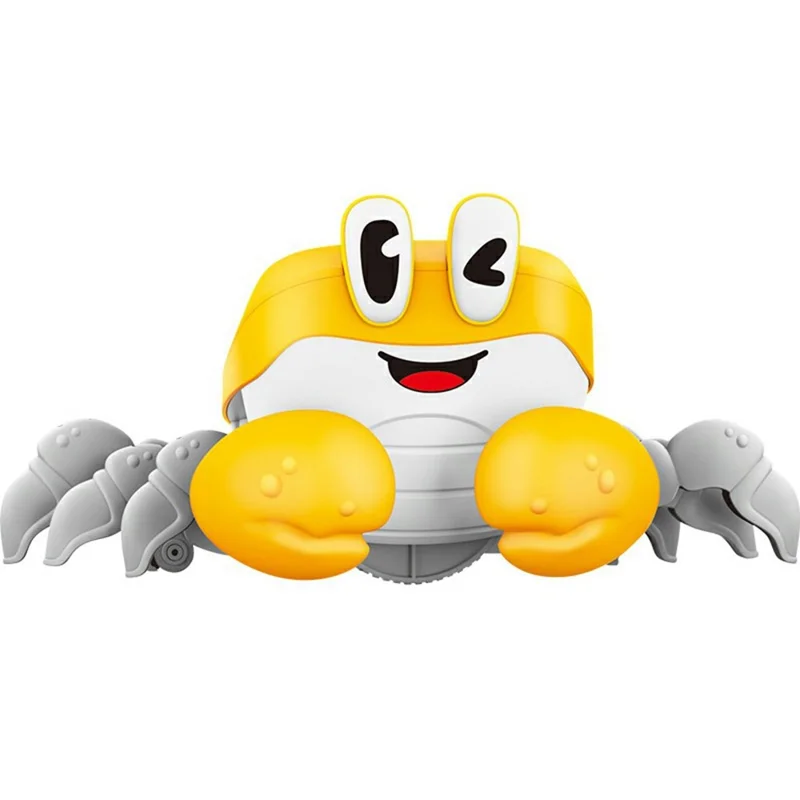 S-003A Electric Escape Crabs Electronic Pets Musical Dancing Educational Toddler Moving Toy - Yellow