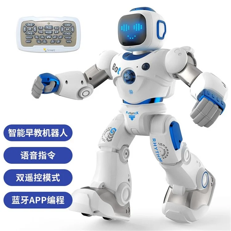 Jouet robot RC intelligent Jouet éducatif électrique avec danse dialoguée programmable pour enfants