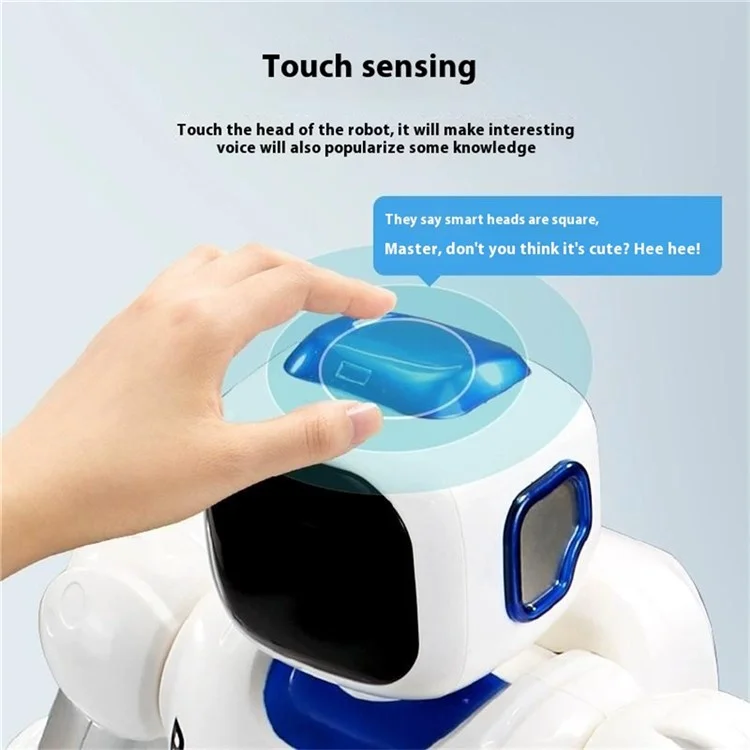 Jouet robot RC intelligent Jouet éducatif électrique avec danse dialoguée programmable pour enfants