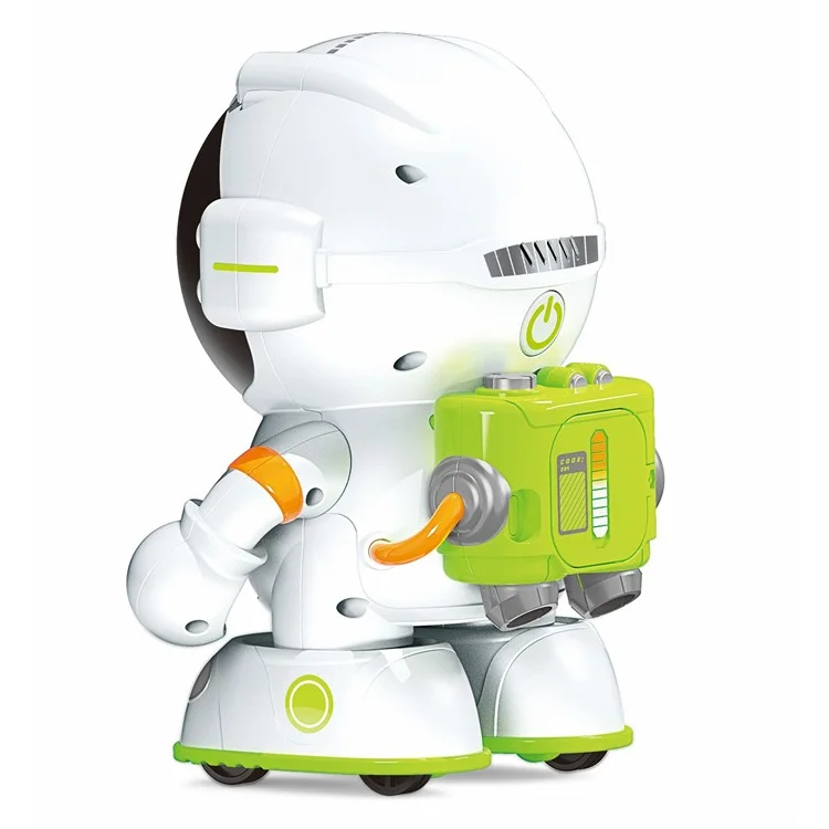 Brinquedo de robô inteligente AT100 Brinquedo de astronauta com sensor de toque e função de gravação controlado por voz interativo para crianças