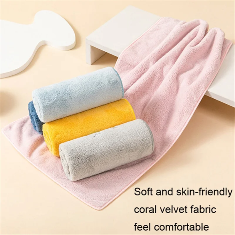 Thickened Towel Ultra Soft Absorbent Towel Newborn Bath Face Towel Baby Washcloths - Light Green