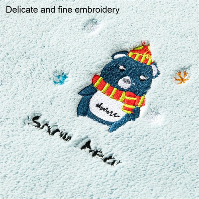 Thickened Towel Ultra Soft Absorbent Towel Newborn Bath Face Towel Baby Washcloths - Light Green