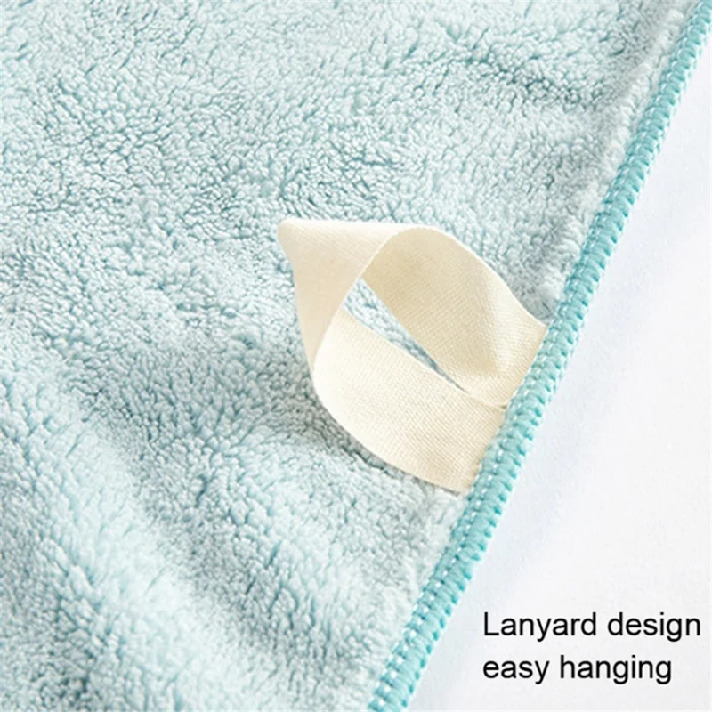Thickened Towel Ultra Soft Absorbent Towel Newborn Bath Face Towel Baby Washcloths - Blue