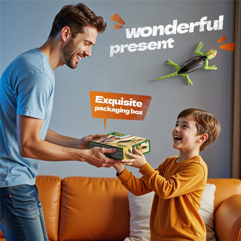 Wandkletternder Echsen-Boden-Wand-Crawler Fernsteuerung Elektro-RC-Spielzeug Kinder-Geschenk - Echse