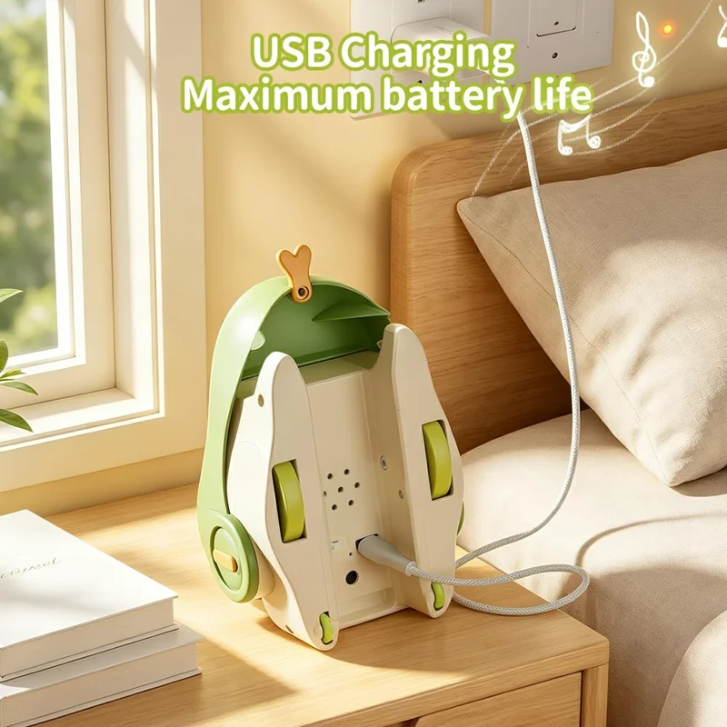 QC-2020Y Electric Remote Control Snake Game USB Rechargeable Interactive Toy for Kids - Green