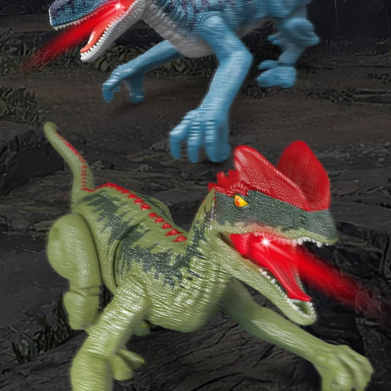 SM017S Children 2.4G Walking Dinosaur Toy with Sound, Light Simulation Mini Electric RC Dinosaur Model Toys - Spinosaurus