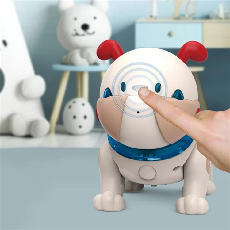 BG1539 Cão Robô de Voz Gravada Educacional Infantil - Azul