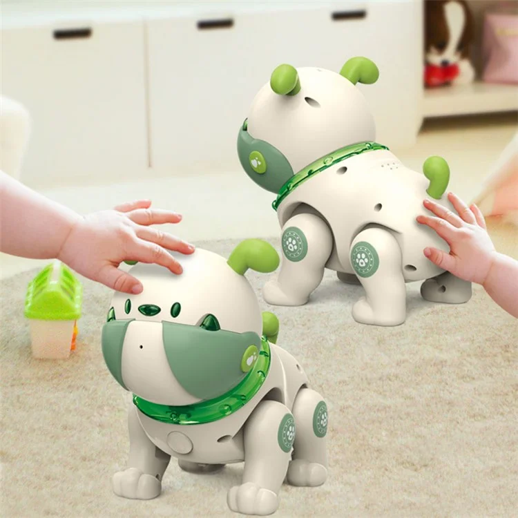 BG1539 Cão Robô de Voz Gravada Educacional Infantil - Azul