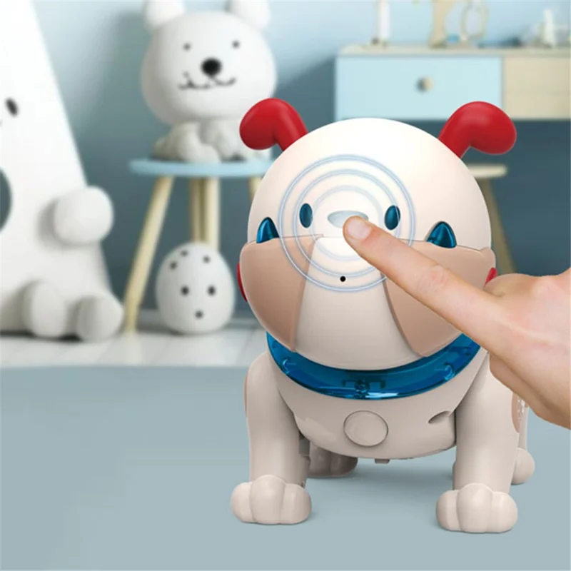 BG1539 Voice Recording Children Educational Robot Dog Touch Sensitive Interactive Toy - Orange