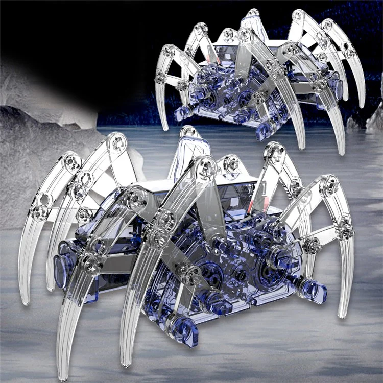 QB1016 Robot Ragno Elettronico Fai-da-te Giocattolo Educativo per Bambini Kit Assemblato