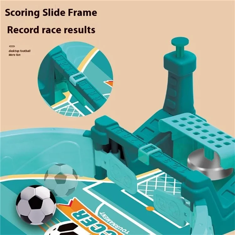Mini Kicker-Spiele mit Glocke Tischfußball Fußball Pinball Sportbrett Spiel für Kinder Spielzeug - Grün