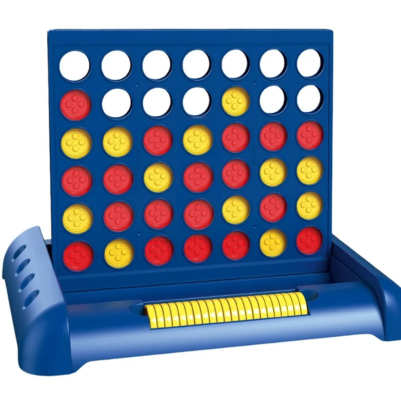 STEM Educational 4 in A Row Connect Four Game Board Toy for Kids / Interactive Parent-Child Tabletop Game - Blue