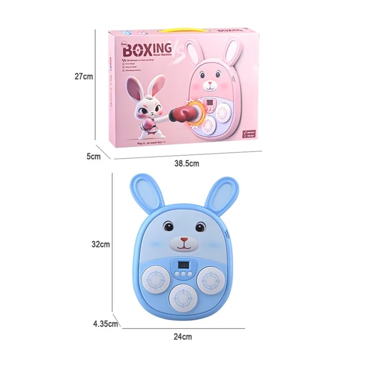 SJL3607 / SJL3609 Cartoon Tier Musik-Boxmaschine für Kinder - Elektronisches Reaktions-Rhythmusspielzeug - Braun