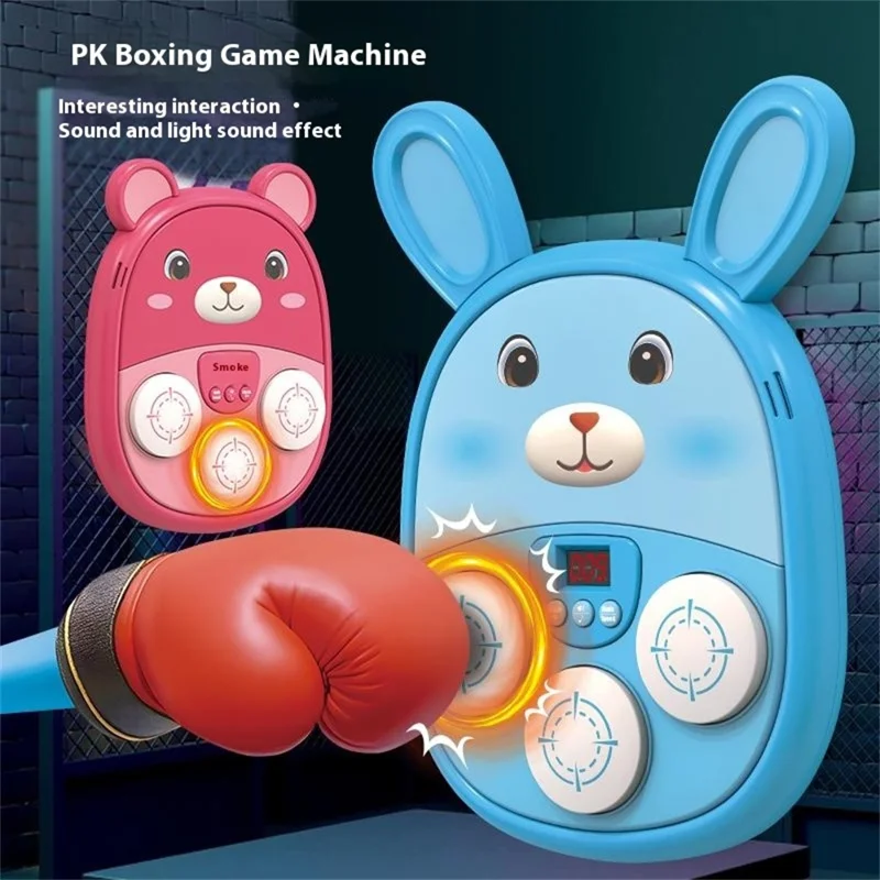 SJL3607 / SJL3609 Cartoon Tier Musik-Boxmaschine für Kinder - Elektronisches Reaktions-Rhythmusspielzeug - Braun