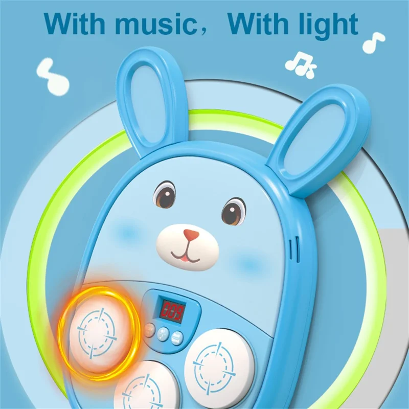 SJL3607 / SJL3609 Cartoon Tier Musik-Boxmaschine für Kinder - Elektronisches Reaktions-Rhythmusspielzeug - Braun