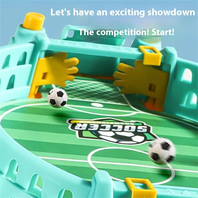2811C Finger Soccer Table Game for Kids Two-Player Battle Competition Board Interactive Desktop Toy - Green