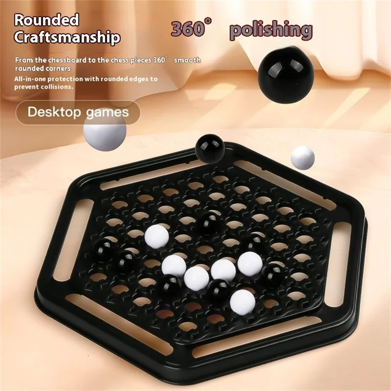 KJ129 Educational Chess Push Ball Game Board Game Toys Two Player Four-in-a-Row Checkers for Children