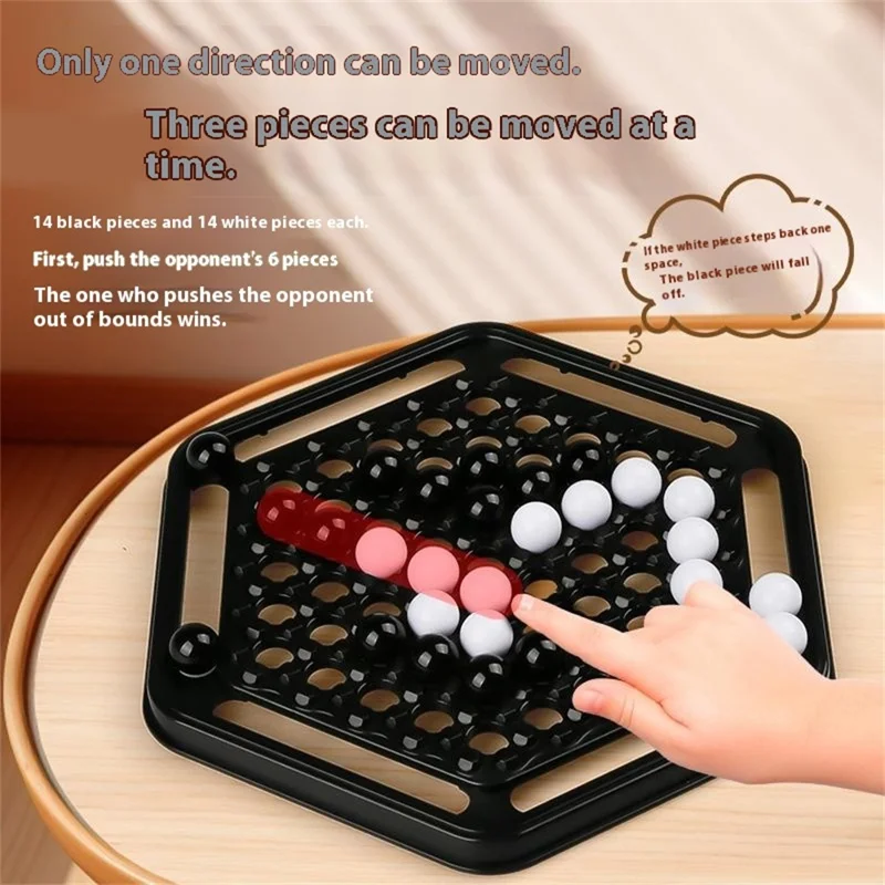 KJ129 Educational Chess Push Ball Game Board Game Toys Two Player Four-in-a-Row Checkers for Children