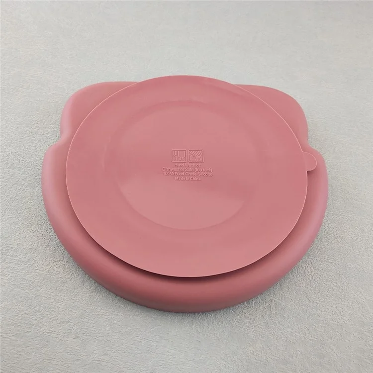 Smile Décor Enfants Assiette Divisée Enfants Pour Tout-petits-taux Pour Bébés Plaque D'alimentation Plaque D'alimentation Plaque D'alimentation (sans Bpa, Certification Fda) - Orange