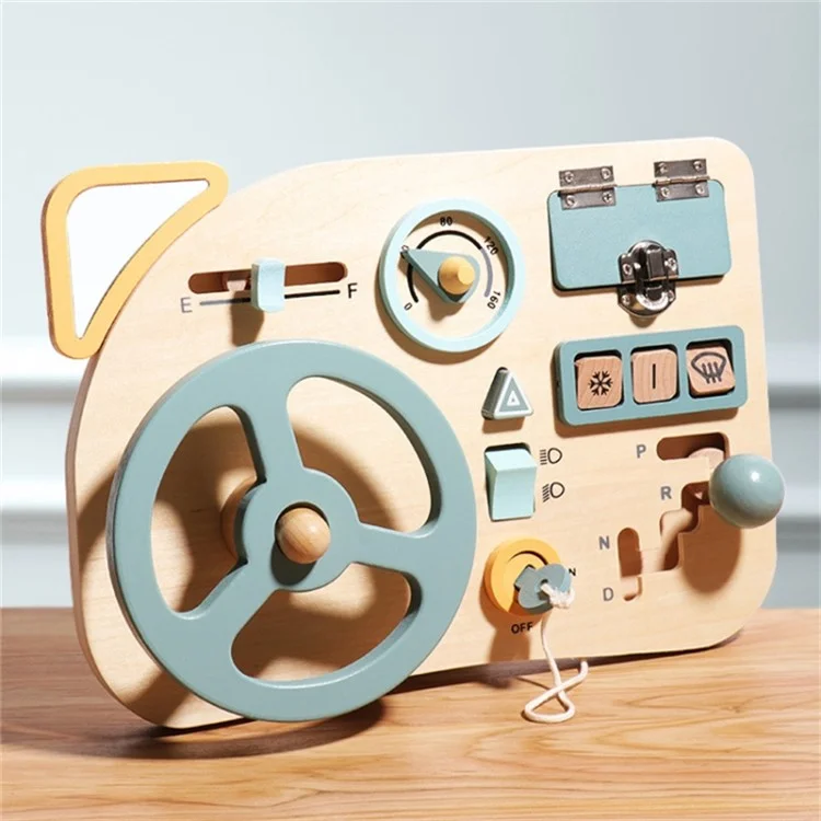 Wooden Board Sensory Toys for Toddlers Montessori Toy Steering Wheel Educational Toy for Kids