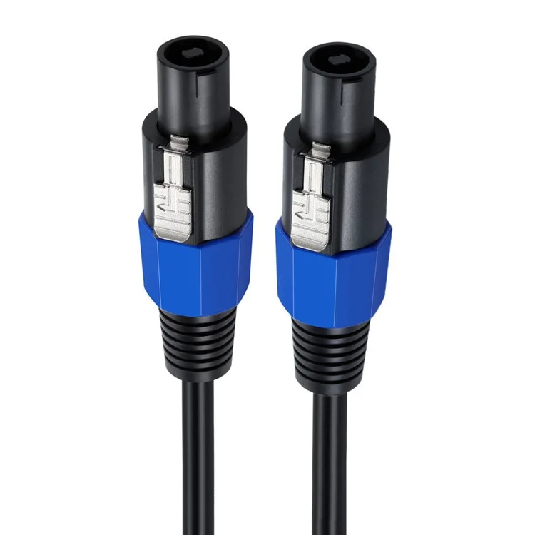JUNSUNMAY 50FT Speakon Male to Male Cable Speaker Audio Amplifier Connection Cord with Twist Lock