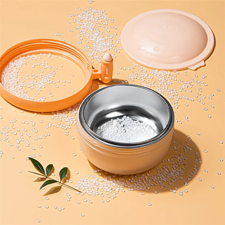 HOGOKIDS 400ml Iniezione di Acqua Calda Isolante Kids Warm Tableware Food Warming Bowl ST (Senza BPA, Senza Certificato FDA) - Verde