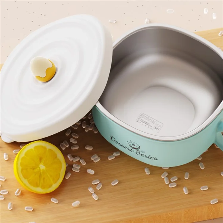 JIAYI BABY 400ml Детская пищевая добавка Миска 316 Нержавеющая сталь Изоляционная миска ST (Без BPA, Нет сертификата FDA) - Желтый