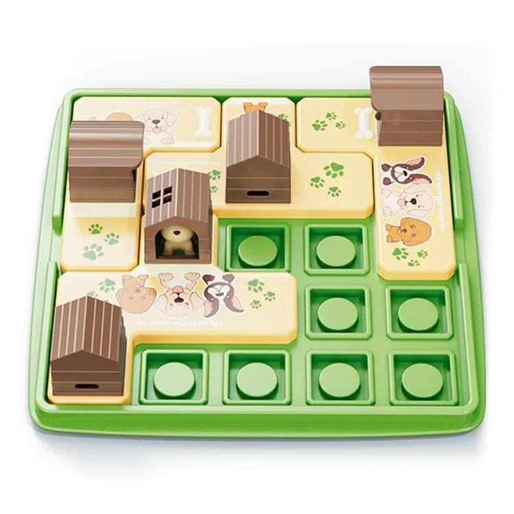 KJ115 Cartoon Cat / Dog Puzzle Assembly Board Game Children Educational Toy - Dog