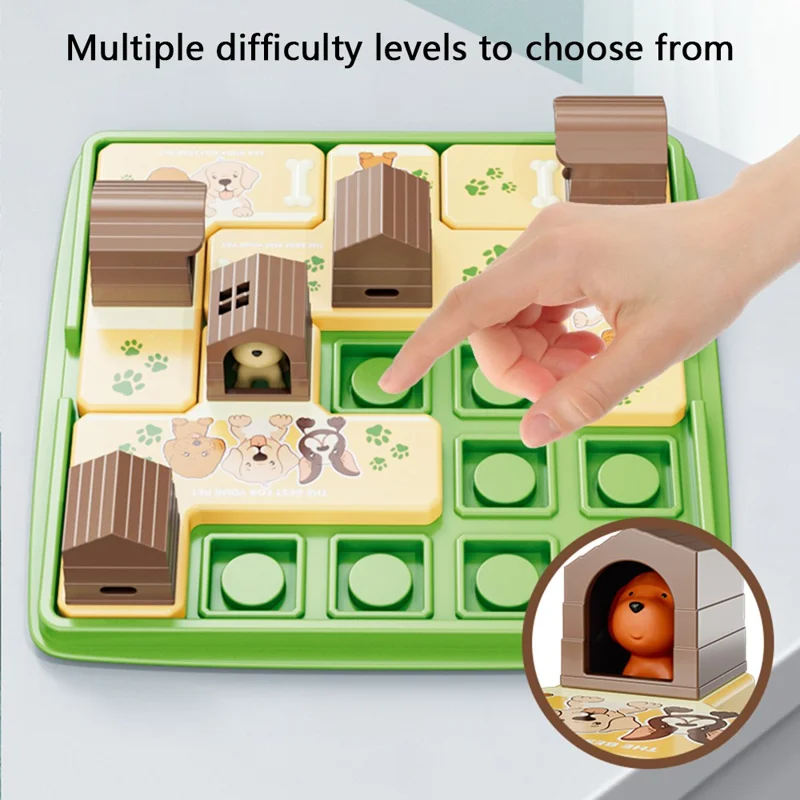 KJ115 Cartoon Cat / Dog Puzzle Assembly Board Game Children Educational Toy - Cat
