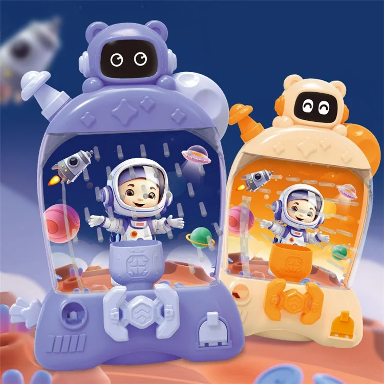 HJ2334 Kinderpuzzles Brain Teaser Lenkrad Catch Bean Spiele Frühe Bildungsspielzeug - Lila