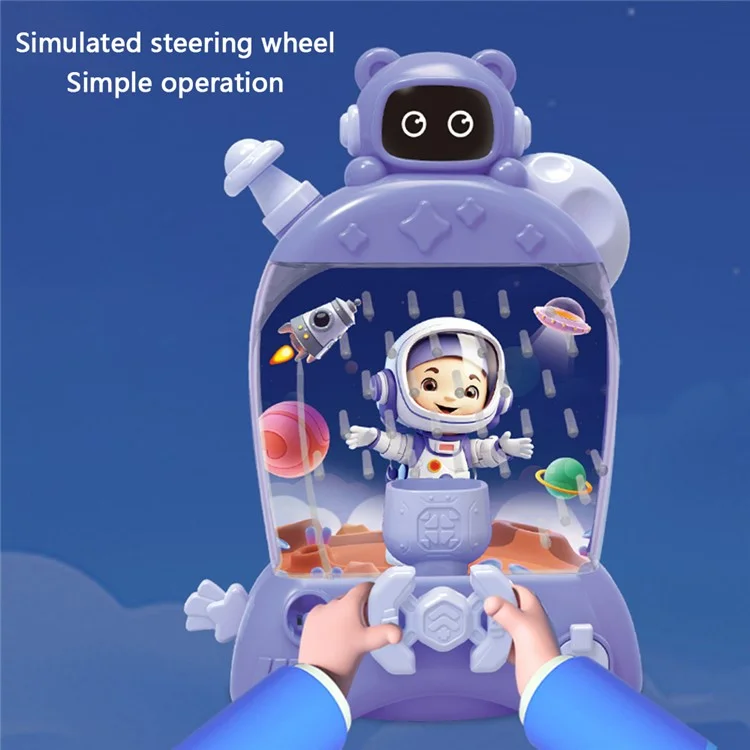 HJ2334 Kinderpuzzles Brain Teaser Lenkrad Catch Bean Spiele Frühe Bildungsspielzeug - Lila