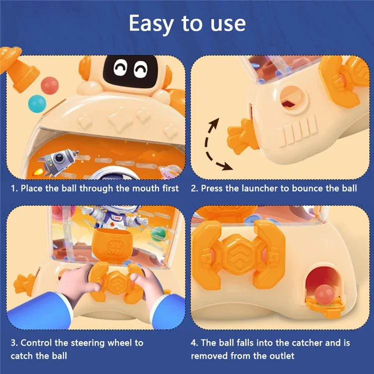 HJ2334 Kinderpuzzles Brain Teaser Lenkrad Catch Bean Spiele Frühe Bildungsspielzeug - Lila