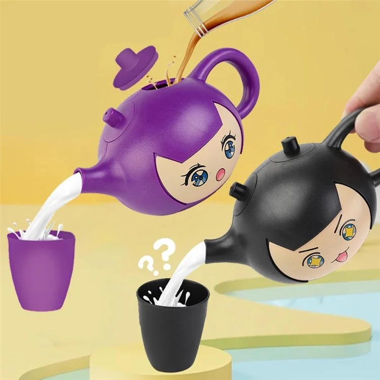 GS-3373 Wissenschaftsexperiment für Kinder Cartoon Teekanne Magic Props Schüleraufführung Magic Toy - Schwarz