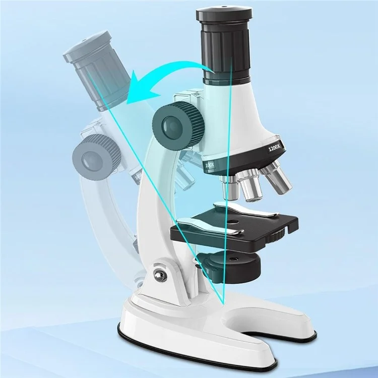 C2227A Kids Microscope Kit 1200x Magnification Kids Beginner Microscope Science Education Experiments