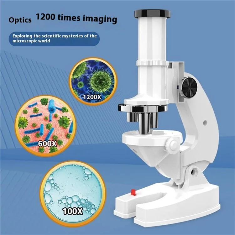 2235 Children Microscope 1200X Magnifying Phone Observation STEM Students Science Experiment Toy