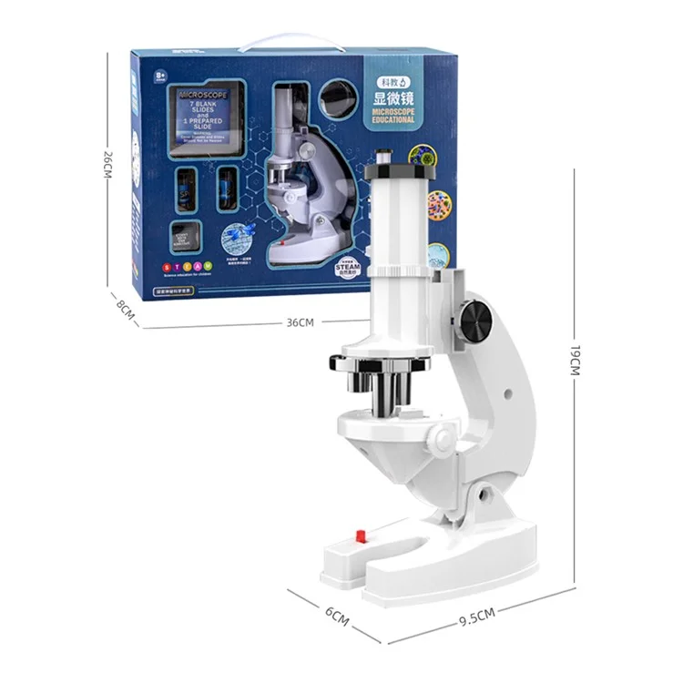2235 Children Microscope 1200X Magnifying Phone Observation STEM Students Science Experiment Toy
