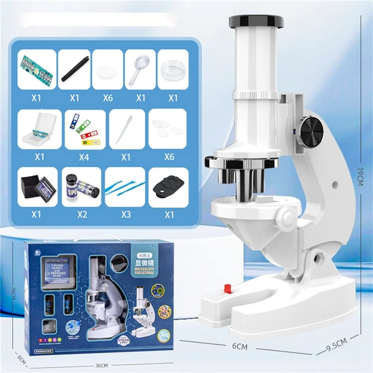 2235 Children Microscope 1200X Magnifying Phone Observation STEM Students Science Experiment Toy