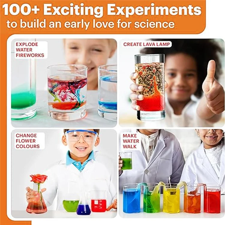 Kit de experimentos científicos para niños 100+ experimentos Juego educativo STEAM para estudiantes de escuela primaria