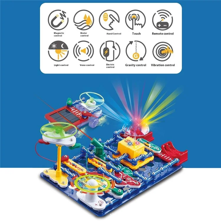 DIANXUEXIAOZI Electronic Building Blocks for Kids Circuits Physics Experiment STEM Toy Educational Kit
