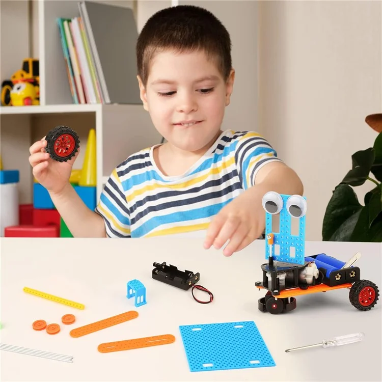 Kit de Montaje de Experimentos Científicos: Set de Bloques para Construir Robots, Juguete Educativo para Estudiantes de Primaria
