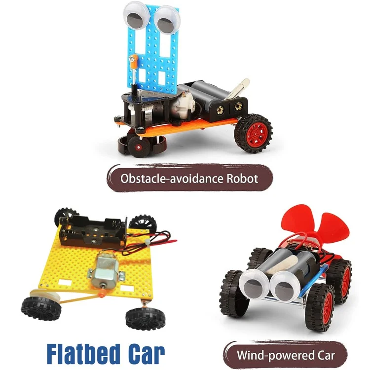 Kit de Montaje de Experimentos Científicos: Set de Bloques para Construir Robots, Juguete Educativo para Estudiantes de Primaria