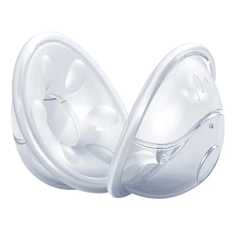 MG-2025 2 Peças Coletor de Leite Materno de Silicone Copos de Amamentação Protetor à Prova de Vazamentos