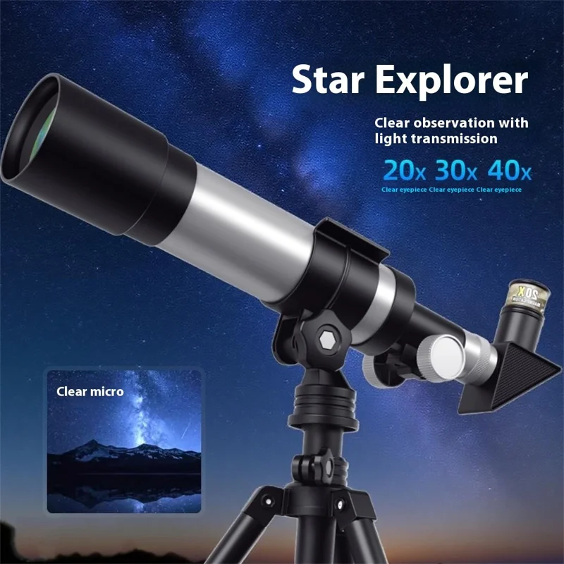 1020 / 1018 STEAM Education Telescope High Magnification Astronomical Telescope for Students / Children Scientific Experiment Toy - Style A