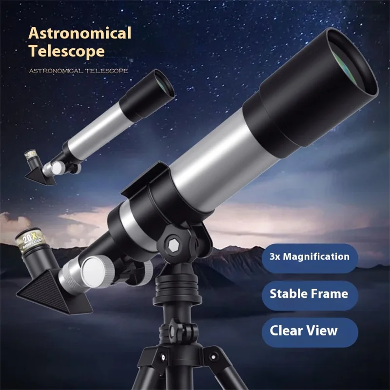 1020 / 1018 STEAM Education Telescope High Magnification Astronomical Telescope for Students / Children Scientific Experiment Toy - Style A