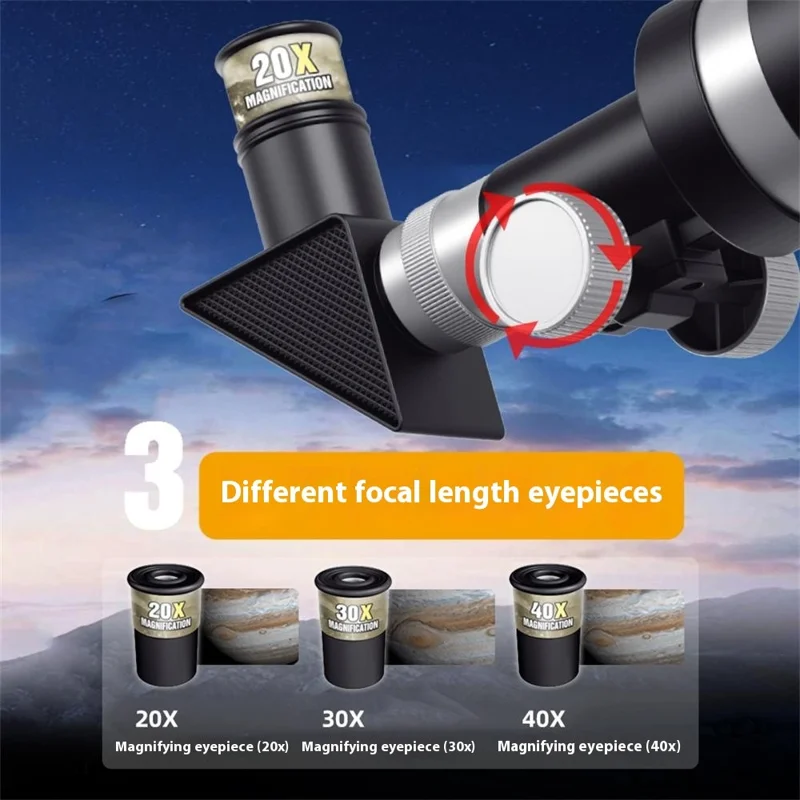 1020 / 1018 STEAM Education Telescope High Magnification Astronomical Telescope for Students / Children Scientific Experiment Toy - Style A